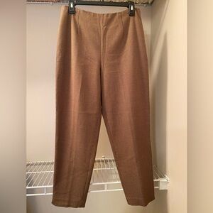 New brown houndstooth Spencer Tylar pants size 10P with side zip